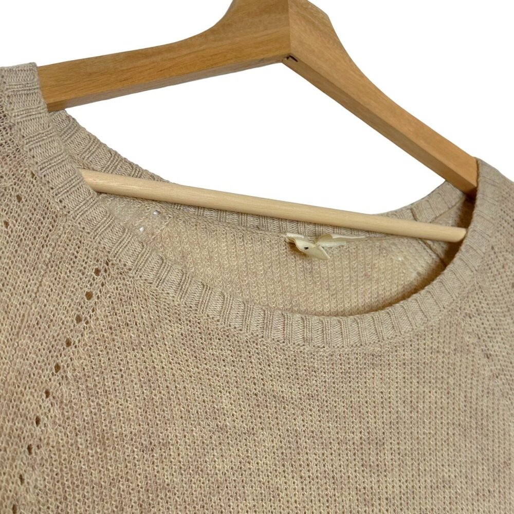 Anthropologie Cream Crew Neck Sweater - Picture 10 of 16